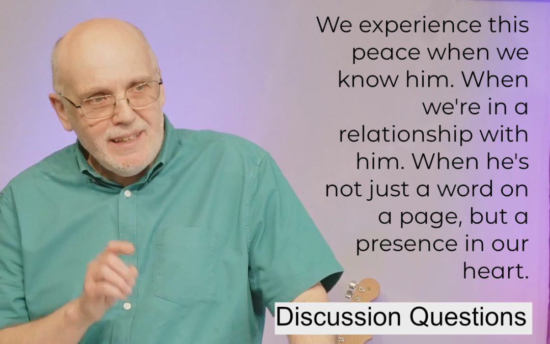 Discussion questions: Peace in Exile
